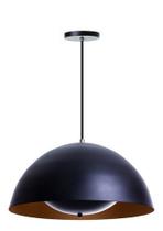 Lustre Pendente Interno Meia Lua Luz Indireta Gourmet 40 Cm