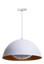 Lustre Pendente Interno Meia Lua Luz Indireta Gourmet 40 Cm