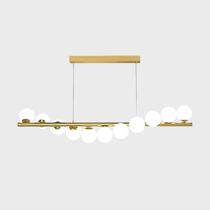 Lustre Pendente Jabuticaba 11 Globos Vidro Espiral 120cm Dourado Bivolt Lustre Pendente Jabuticaba 11 Globos Vidro Espiral 120cm Dourado Bivolt
