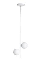 Lustre Pendente Jabuticaba /2 Globo de Vidro - Branco