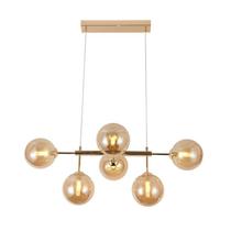 Lustre Pendente Jabuticaba Dourado 6xG9 Lustre Pendente Jabuticaba Dourado 6xG9