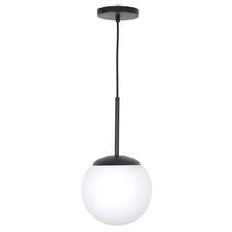 Lustre Pendente Jabuticaba Preto Globo de Vidro 20 cm Lustre Pendente Jabuticaba Preto Globo de Vidro 20 cm