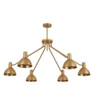 Lustre Pendente Kraft Industrial Redondo 6 Braços Dourado 740