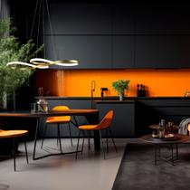 Lustre Pendente Led 3 Em 1 Dourado Com Controle Bivolt Eclick