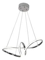 Lustre Pendente LED 50W Cromado Design Elegante para Sala Lustre Pendente LED 50W Cromado Design Elegante para Sala