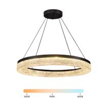 Lustre Pendente LED 58cm Acrílico Craquelado Multicor Bivolt