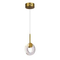 Lustre Pendente Led 5w 3000k Bronze Fainne 15cm Moderno Bivolt