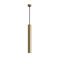 Lustre Pendente LED 5W Tubo Dourado 40cm 3000K Bivolt DCD02159