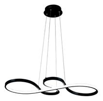 Lustre Pendente Led Design Moderno 3 Em 1 Bivolt Cor Preto Lustre Pendente Led Design Moderno 3 Em 1 Bivolt Cor Preto