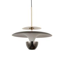 Lustre Pendente LED Fumê Luz Indireta 6W 20x21 cm