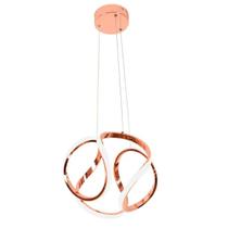 Lustre Pendente Led Moderno Design Atual Luxo 50W luz Iluminaçao Quarto Casa Lasa Restaurante Multiuso