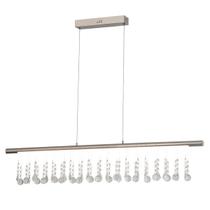 Lustre Pendente LED Moderno Linear Cristal Legítimo Sala 24W Lustre Pendente LED Moderno Linear Cristal Legítimo Sala 24W