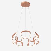 Lustre Pendente LED Moderno Rose Elegante 60W para Sala 50CM