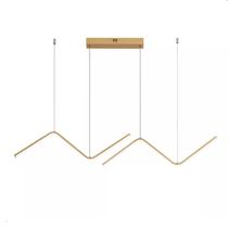 Lustre Pendente Led Moderno Sala Mesa Jantar Zig Zag