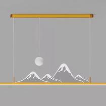 Lustre Pendente Led Montanhas Moderno - Dourado - BV Lustre Pendente Led Montanhas Moderno - Dourado - BV