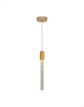Lustre Pendente Led Vidro Cilíndrico Tubo Cristal 5w Lustre Pendente Led Vidro Cilíndrico Tubo Cristal 5w