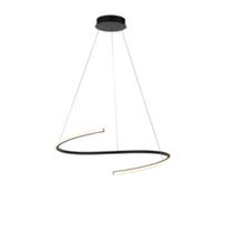 Lustre pendente linha 33w 3000k branco quente preto initial