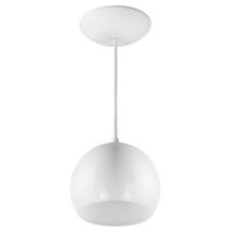 Lustre Pendente LowCost Bola Pequena Alumínio 15cm Branco Lustre Pendente LowCost Bola Pequena Alumínio 15cm Branco