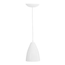 Lustre Pendente LowCost Cone Vegas Alumínio Branco
