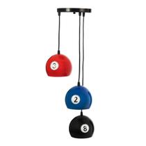 Lustre Pendente LowCost Triplo Bola Mesa de Bilhar Sinuca
