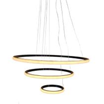 Lustre Pendente Luminaria 3 Aneis Arcos Perfil Articulavel 48w Ajustavel Perfil Infinito S Lustre Pendente Luminaria 3 Aneis Arcos Perfil Articulavel 48w Ajustavel Perfil Infinito S