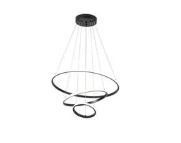 Lustre Pendente Luminária 3 Aros Anéis Arcos Led 3 em 1 58w - Nitrolux