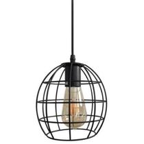 Lustre Pendente Luminária Aramado Retrô Moderno Preto Cozinha Área Gourmet Ilha Quarto Sala INL32