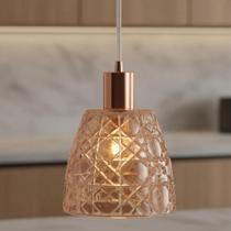 Lustre Pendente Luminária de Teto Sala Bancada Cozinha Cabeceira de Cama Moema Design Moderno E27