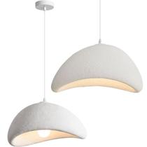 Lustre Pendente Luminária Japonesa Wabi-Sabi Orgânico Cogumelo Concreto Gimpo LTJ30-BRANCO-B Lustre Pendente Luminária Japonesa Wabi-Sabi Orgânico Cogumelo Concreto Gimpo LTJ30-BRANCO-B