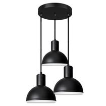 Lustre Pendente Luminária Joana tripla Quarto Sala Cozinha