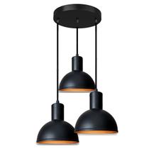 Lustre Pendente Luminária Joana tripla Quarto Sala Cozinha