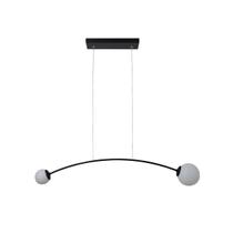 Lustre Pendente Luminaria metal com vidro leitoso Lavanda 90 Cm Lustre Pendente Luminaria metal com vidro leitoso Lavanda 90 Cm