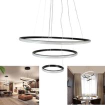 Lustre Pendente Luminaria Moderna Led 3 Aneis Luxo Arcos 48w Rustico Bivolt Regulavel Perfil Infinito Decoraçao Sala Jantar Luz Led Pendurar Iluminaç Lustre Pendente Luminaria Moderna Led 3 Aneis Luxo Arcos 48w Rustico Bivolt Regulavel Perfil Infinito Decoraçao Sala Jantar Luz Led Pendurar Iluminaç