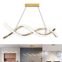 Lustre Pendente Luminaria Molecular 36W Espiral Moderna Iluminaçao Decoraçao Sala Cozinha Mesa Restaurante Jantar Loja Casa