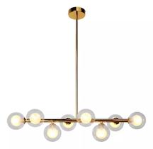 Lustre Pendente Luminaria Teto Sala Jantar 8 Globos Esfera Vidro Molecular Jabuticaba Nitrolux