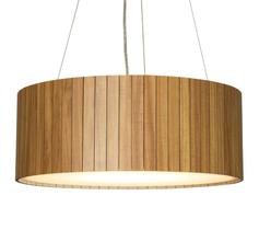 Lustre Pendente Madeira Amêndola 40cm - My Lamp Store