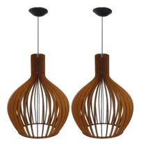 Lustre Pendente Madeira Balao Tabaco Pmb Lustre Pendente Madeira Balao Tabaco Pmb