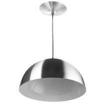 Lustre Pendente Meia Lua 30cm De Alumínio Soquete E-27 Escov