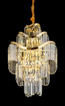 Lustre Pendente Metal Ondulado Pingentes Cristal Design Oval Lustre Pendente Metal Ondulado Pingentes Cristal Design Oval