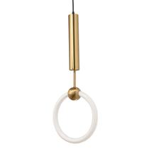 Lustre Pendente Moderno Dourado LED Chaleur Brasil Design Elegante