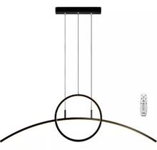 Lustre Pendente Moderno Elegância Geométrica Led 3 Tonalidades Branco