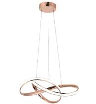 Lustre Pendente Moderno em Led 40W 3 em 1- Nitrolux Rosé 02R