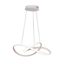 Lustre Pendente Moderno Infinity LED 50W Branco 4000K Branco Neutro Bivolt