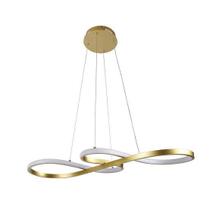 Lustre Pendente Moderno LED 36W Canopus Dourado 3000K 70cm Bivolt - ASTRALED