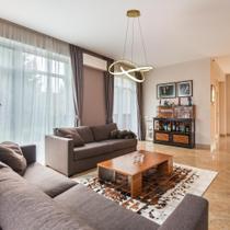 Lustre Pendente Moderno Led De Teto Para Sala Quarto Curve Infinito 40W 3 Em 1 Bivolt