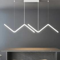 Lustre Pendente Moderno Luminária Minimalista Led 3 Em 1