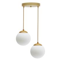 Lustre Pendente Monza Globo 15cm Jabuticaba Vidro Moon Duplo Lustre Pendente Monza Globo 15cm Jabuticaba Vidro Moon Duplo