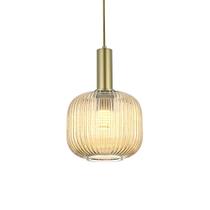 Lustre Pendente Nordecor Canne Oni 2915 Ouro Champagne E27 Bivolt