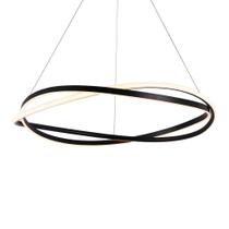 Lustre Pendente Nordecor Euni Odi 2875 80cm Preto Led Bivolt Lustre Pendente Nordecor Euni Odi 2875 80cm Preto Led Bivolt