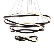 Lustre Pendente Nordecor Euni Odi 2879 Preto Led Bivolt Lustre Pendente Nordecor Euni Odi 2879 Preto Led Bivolt
